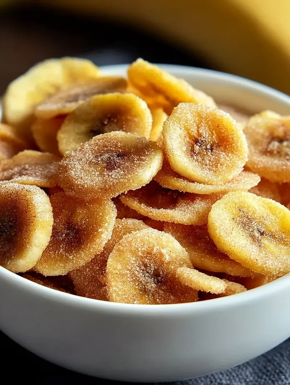 Cinnamon-Sugar Air Fryer Banana Chips Recipe