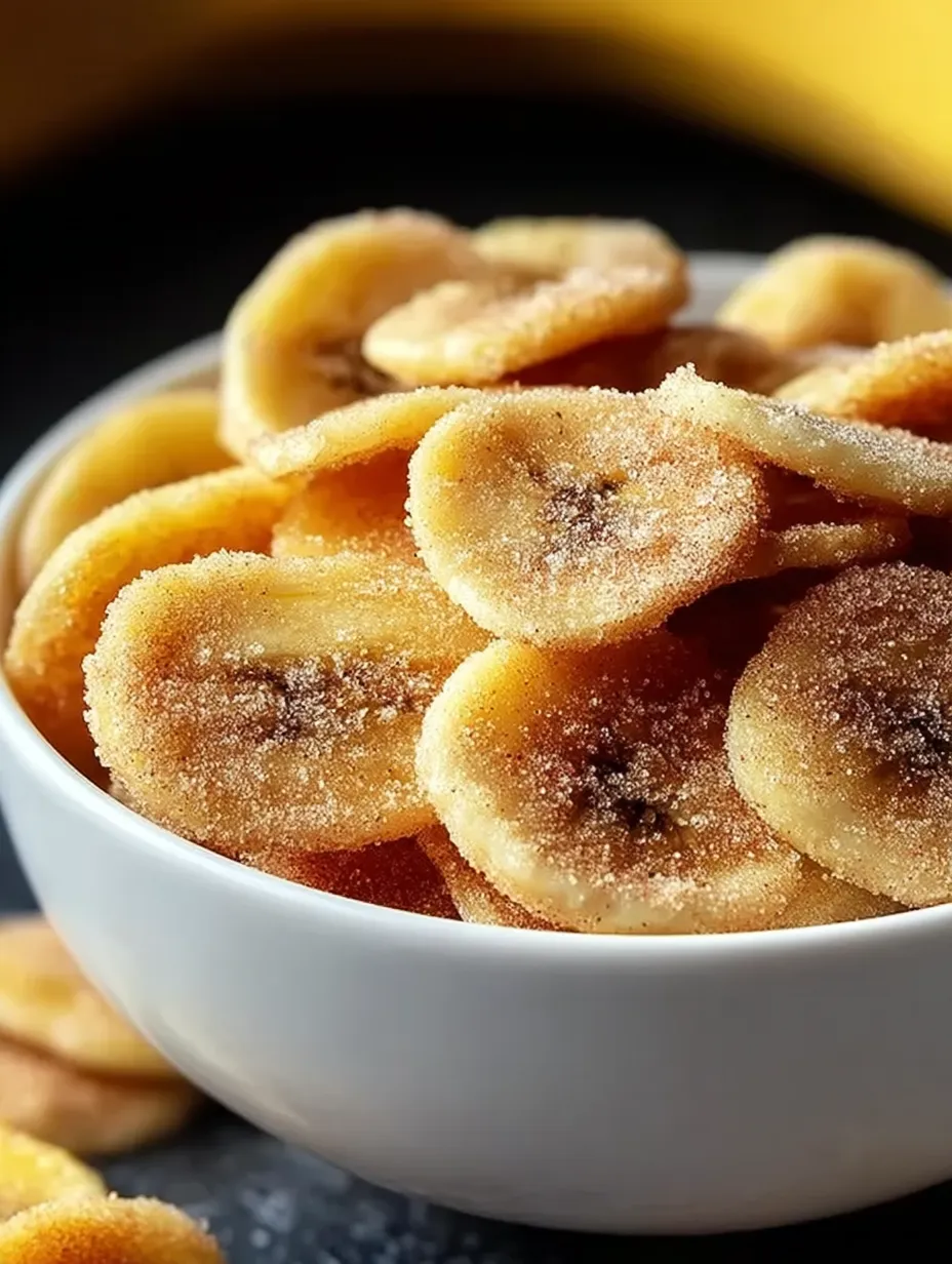 Easy Cinnamon-Sugar Air Fryer Banana Chips