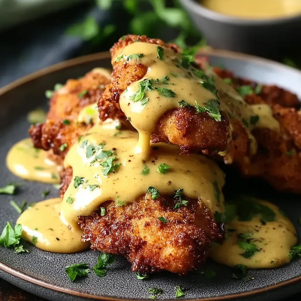 Pretzel Chicken Crunchy with Sauce