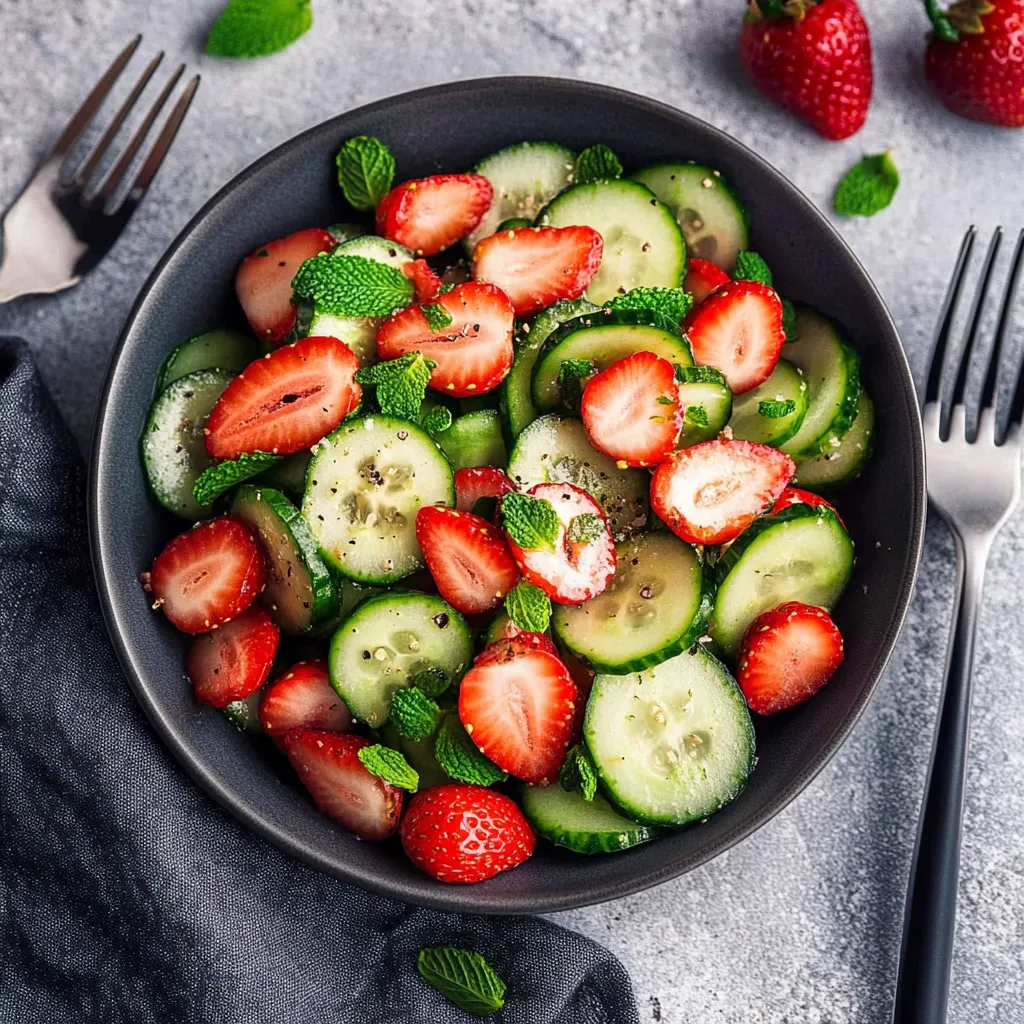 Strawberry Cucumber Dish