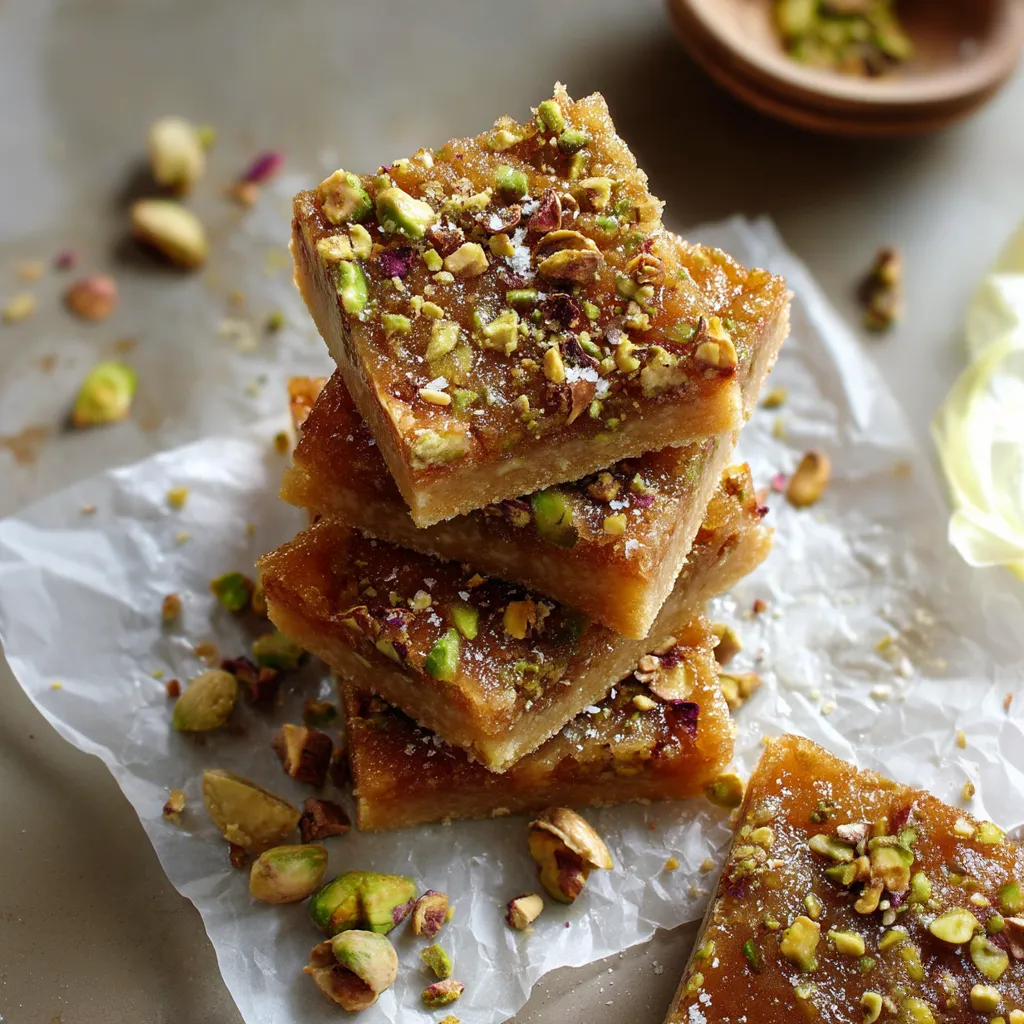 Honey Pistachio Cookie Bars