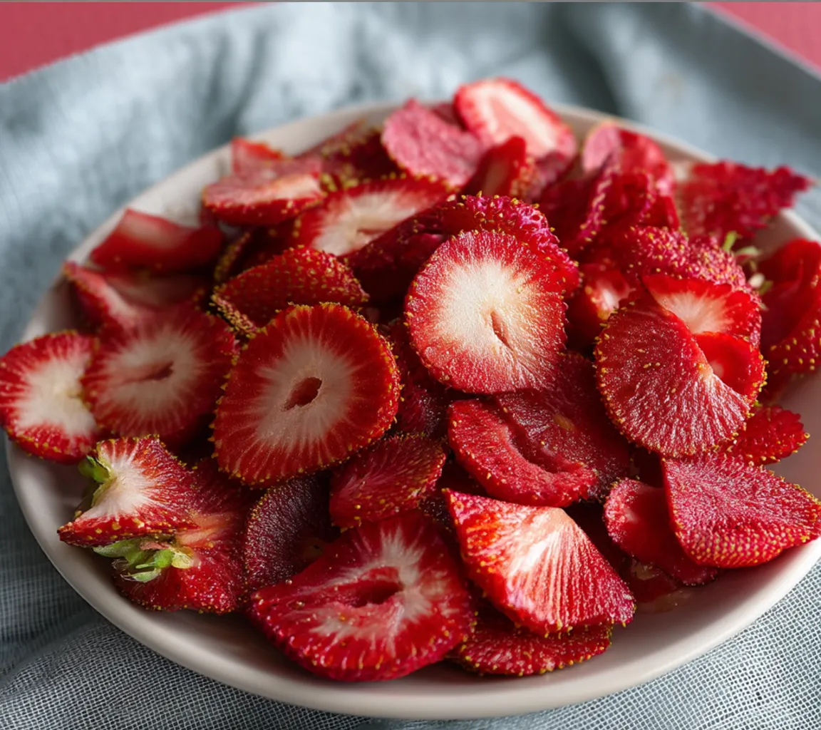 Crispy Strawberries Snack