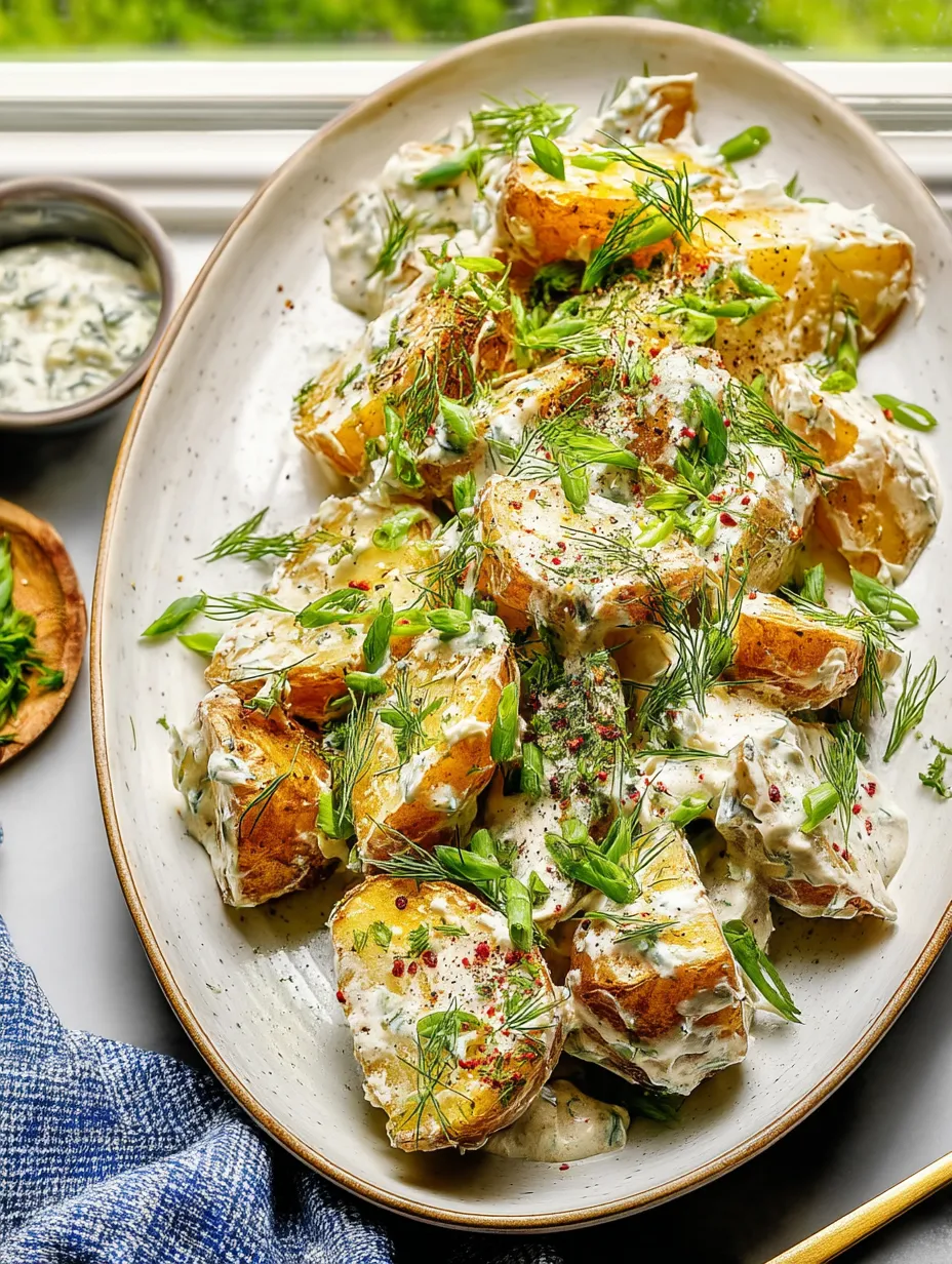 Easy Crispy Potato Salad