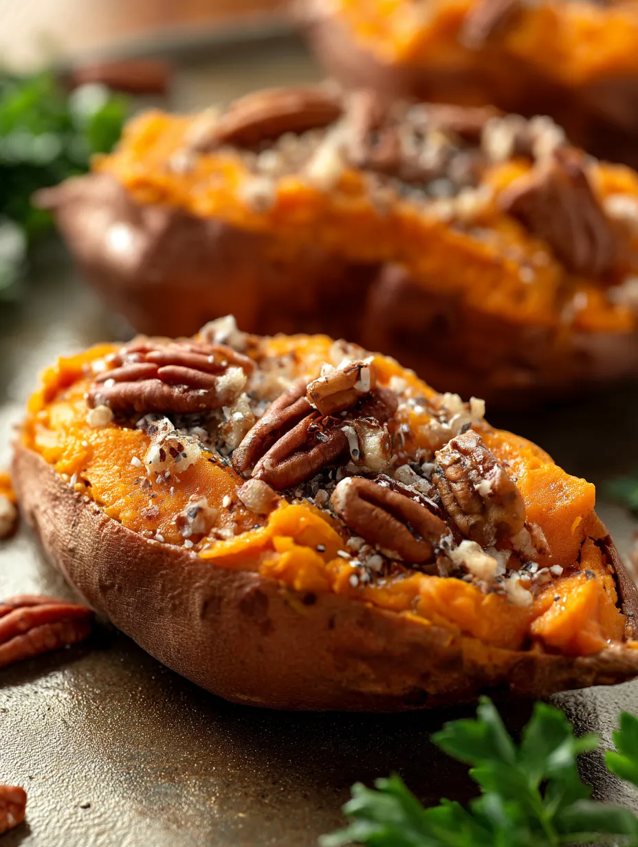 Easy Twice Baked Sweet Potatoes