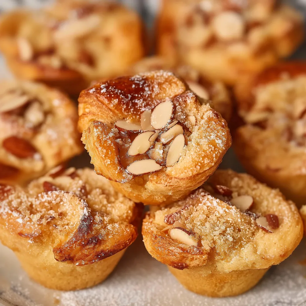 Flaky Almond Croissant Bites