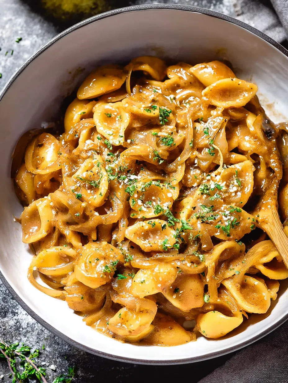 Easy One-Pot French Onion Pasta