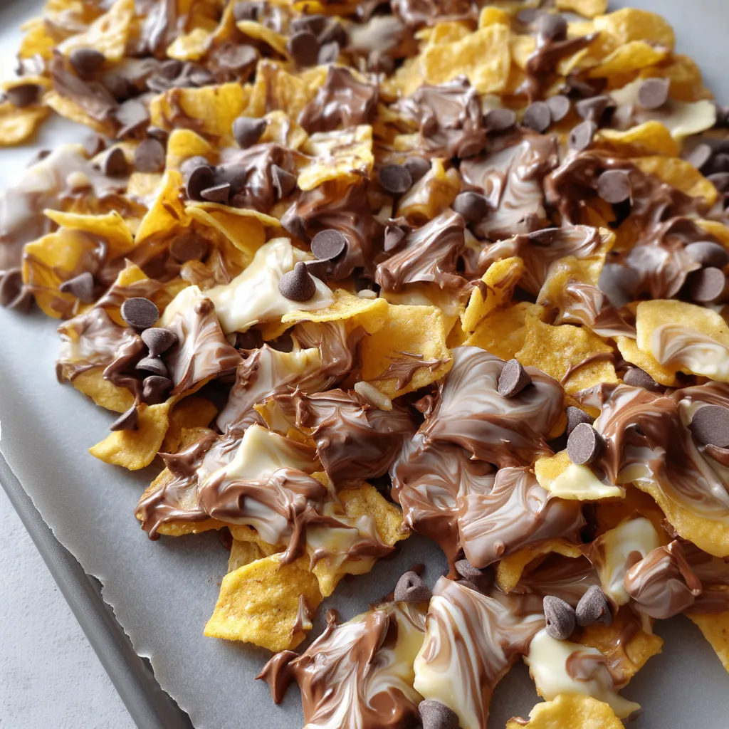 Quick Chocolate Peanut Frito Snack