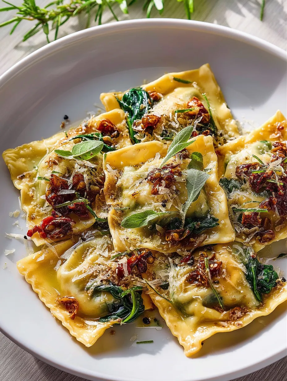 Easy Italian Mediterranean Ravioli