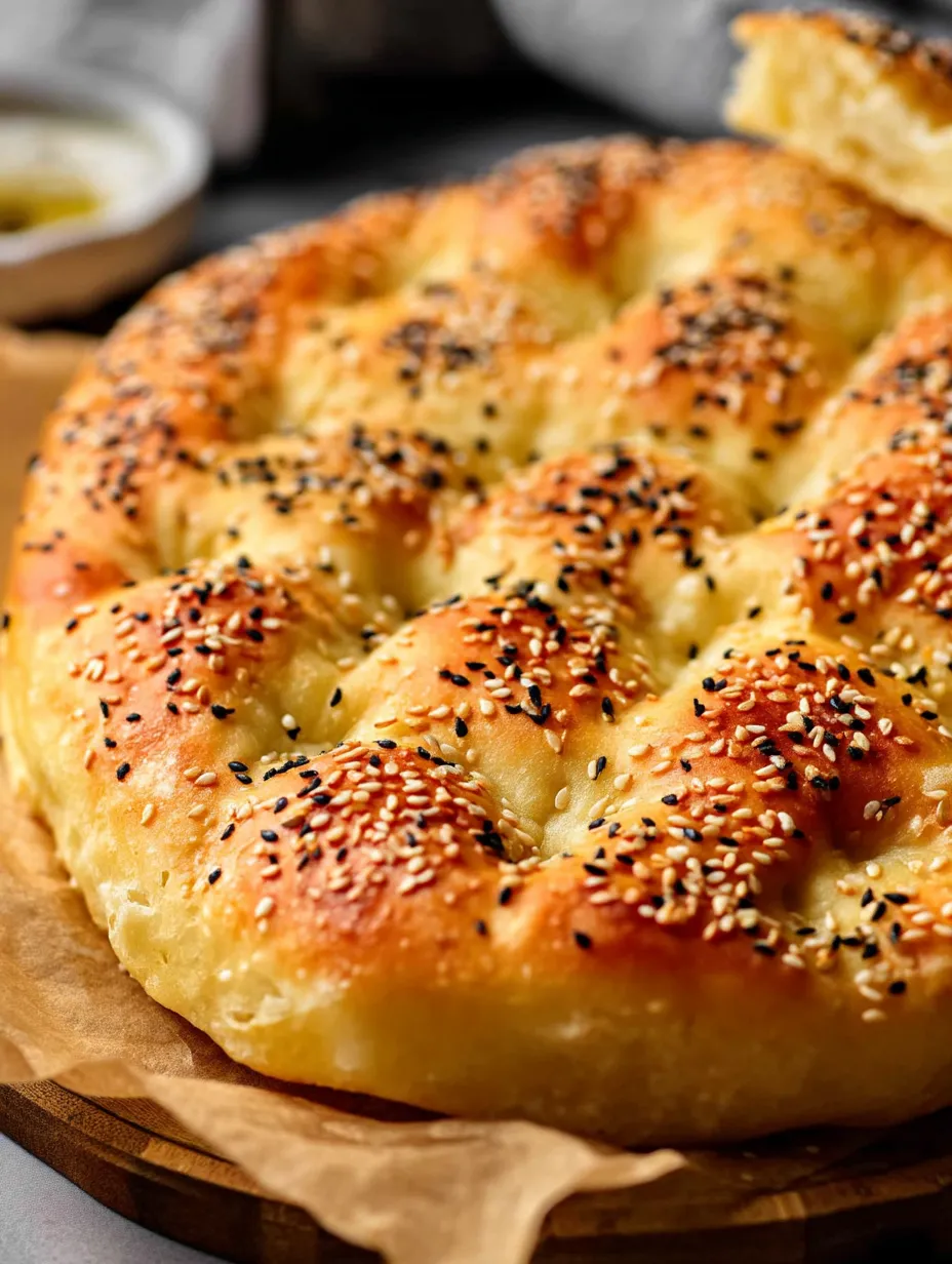 A baked Fluffy Turkish Bread.