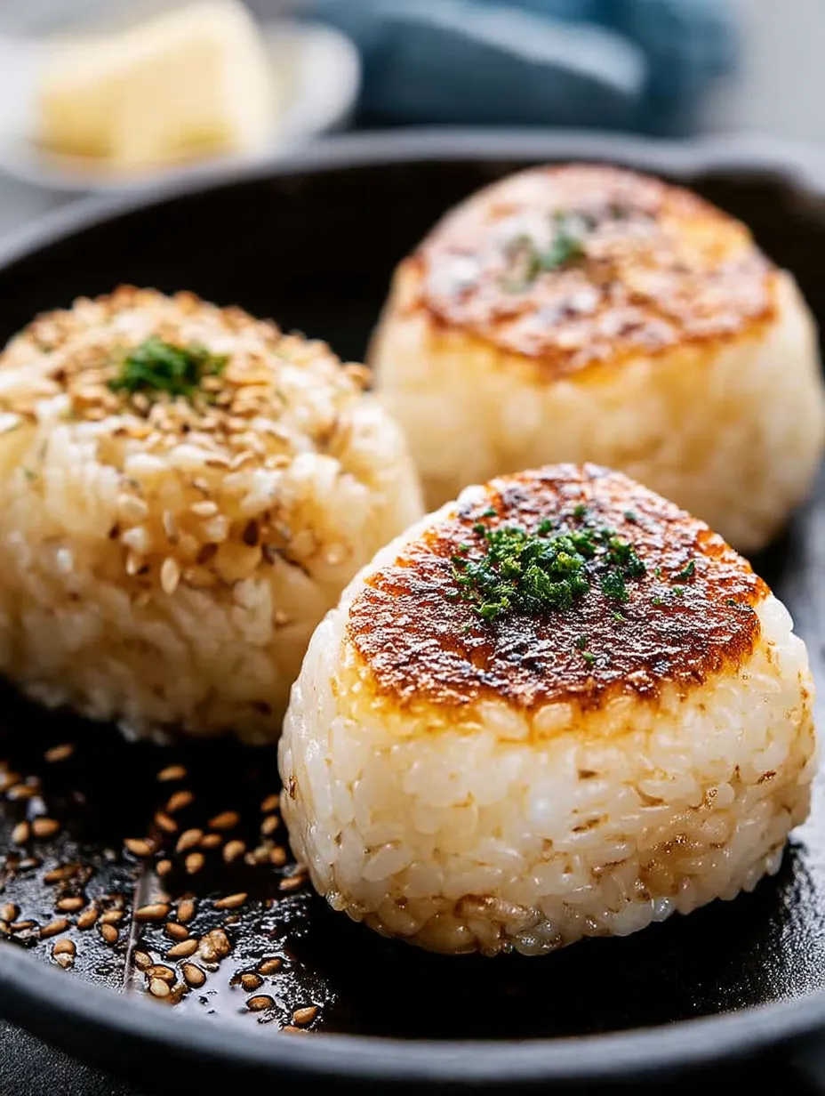 Easy Grilled Rice Balls.