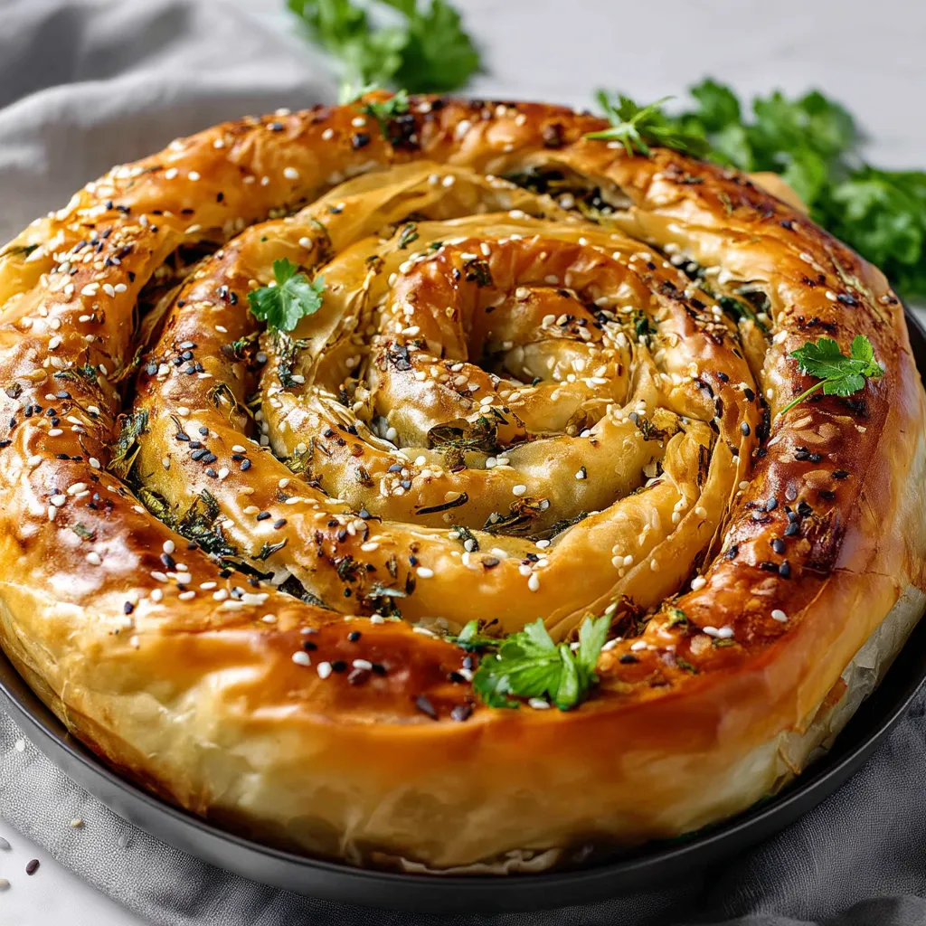 Golden Spinach Spiral