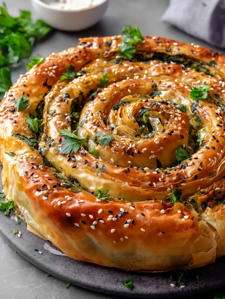 Spanakopita Spiral Recipe.