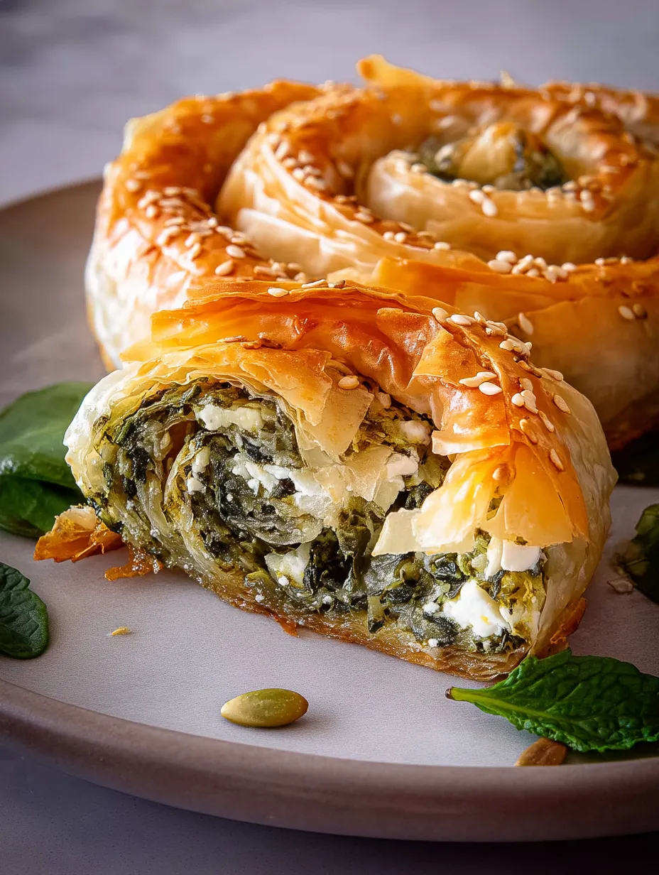 Easy Spanakopita Spiral.