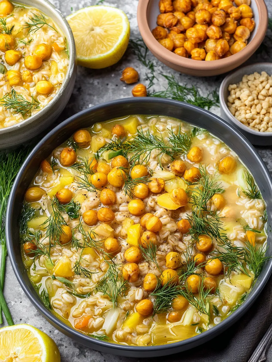 Chickpea and Pearl Barley Stew Recipe