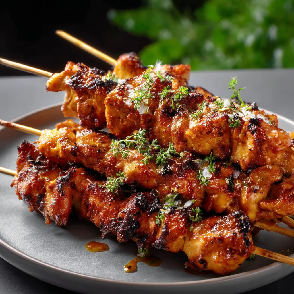 Sweet and Spicy Chicken Skewers