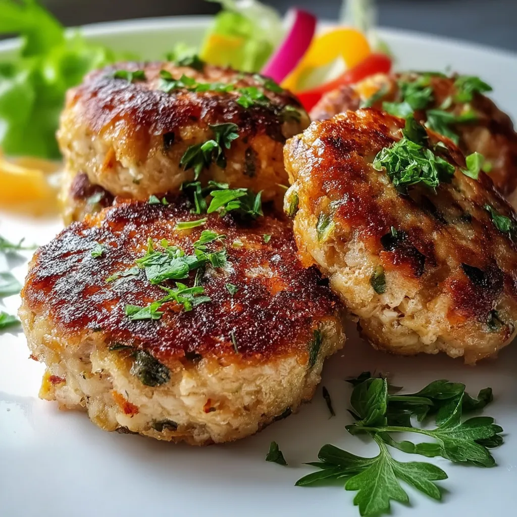 Mediterranean Chicken Patties Delight