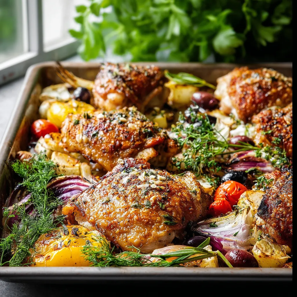 Greek Sheet Pan Chicken Dinner