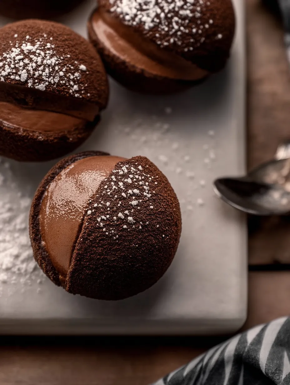 Chocolate cake with white icing.