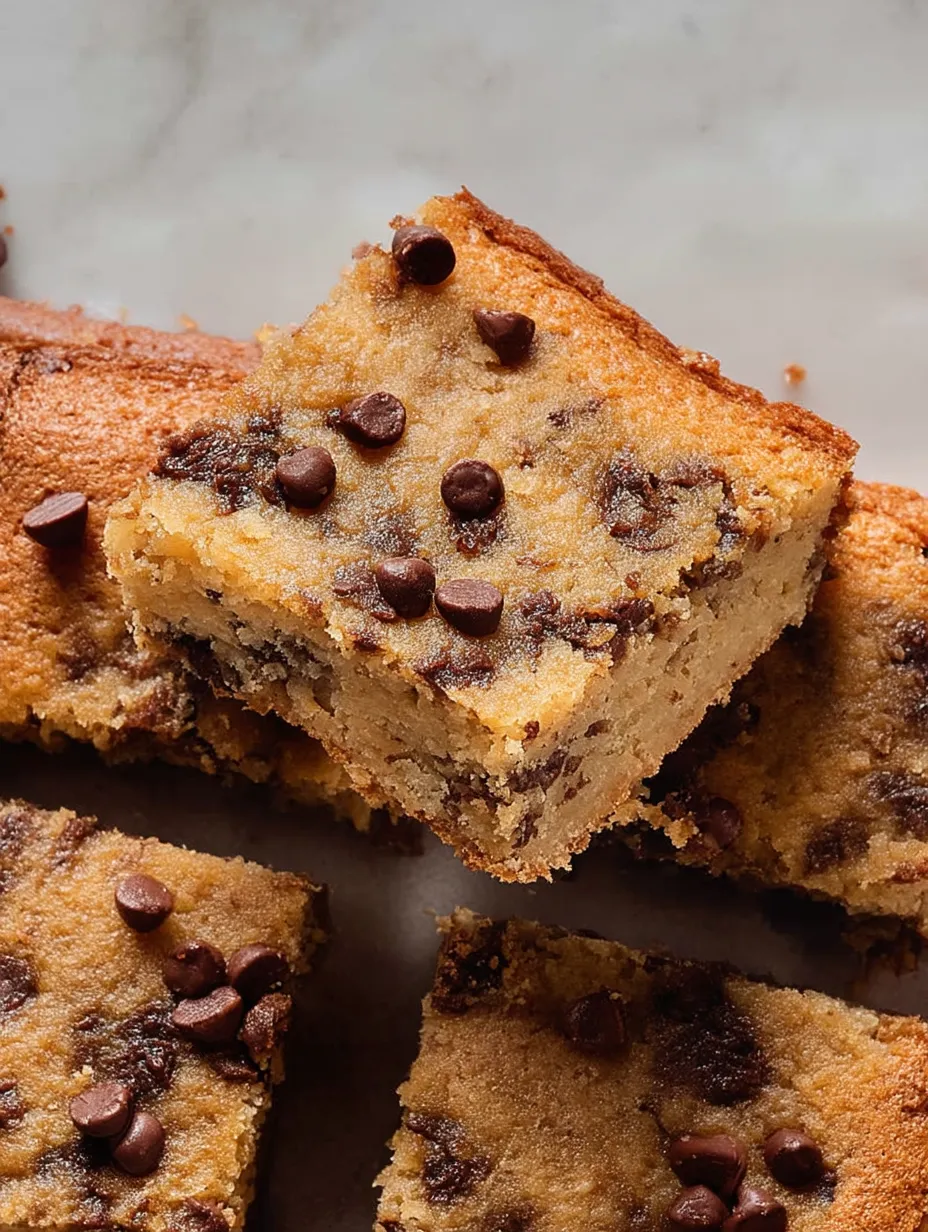 chocolate chip banana bars.