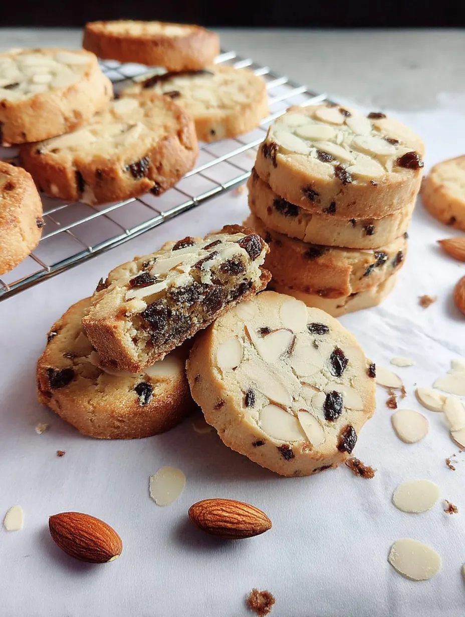 A stack of date almond butter cookies.