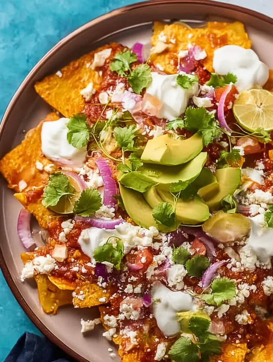 Easy Chilaquiles Rojos.