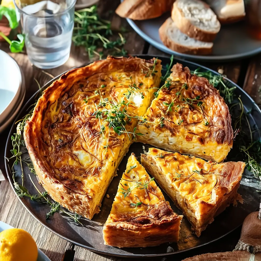 Easter Hash Brown Quiche