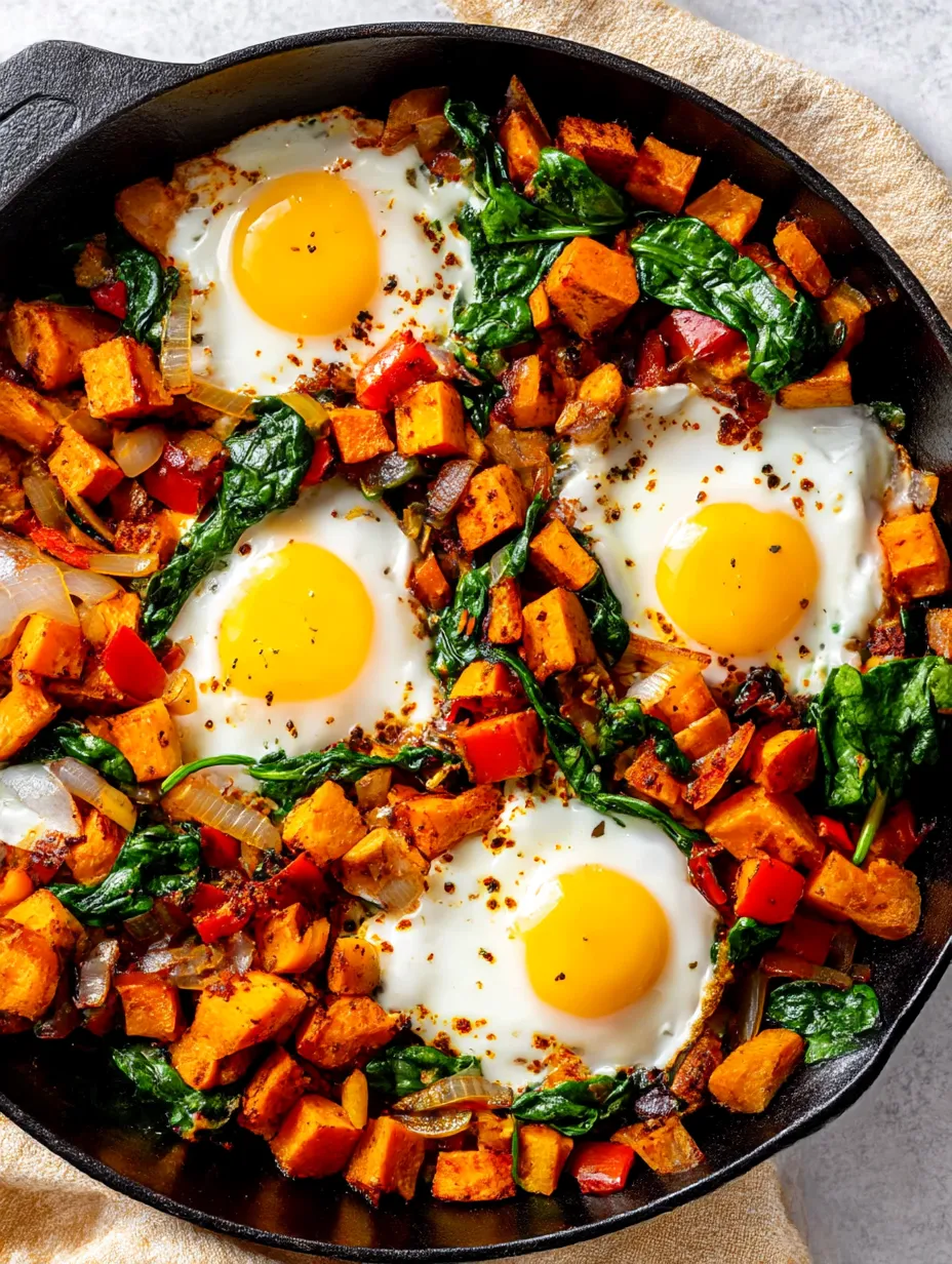 A pan sweet potato hash.