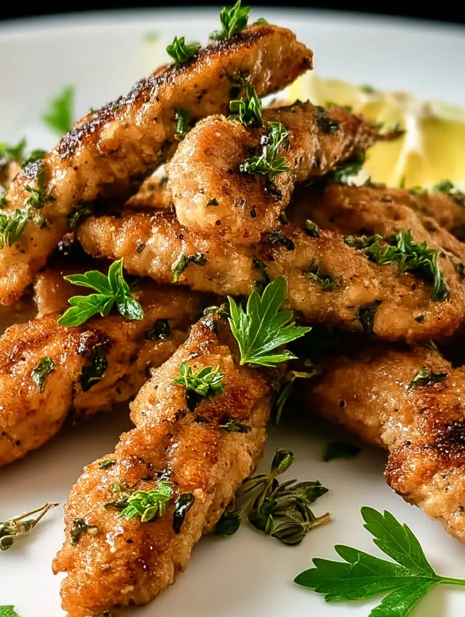 A Plate of Greek Chicken Tenders.