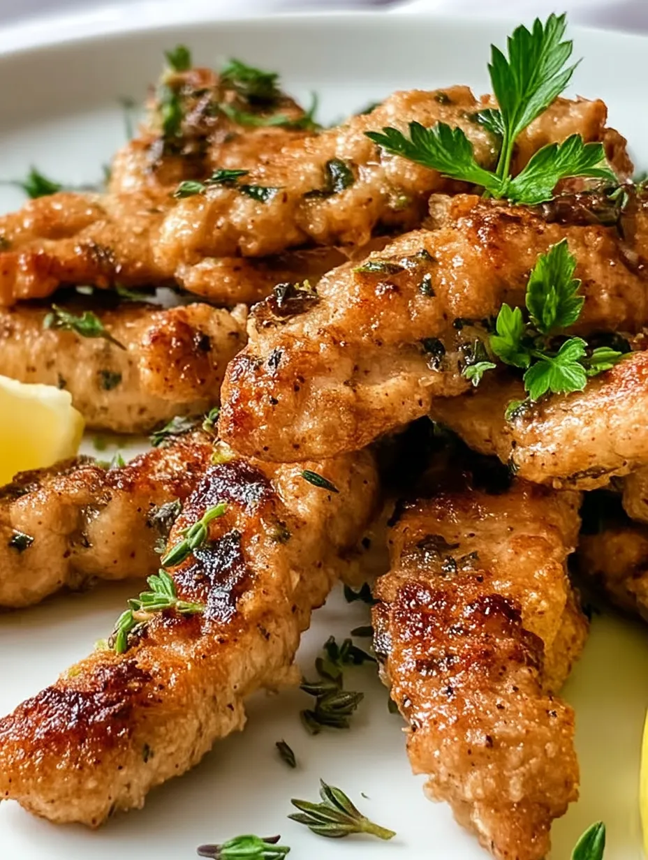 A Plate of Crispy Greek Chicken Tenders.