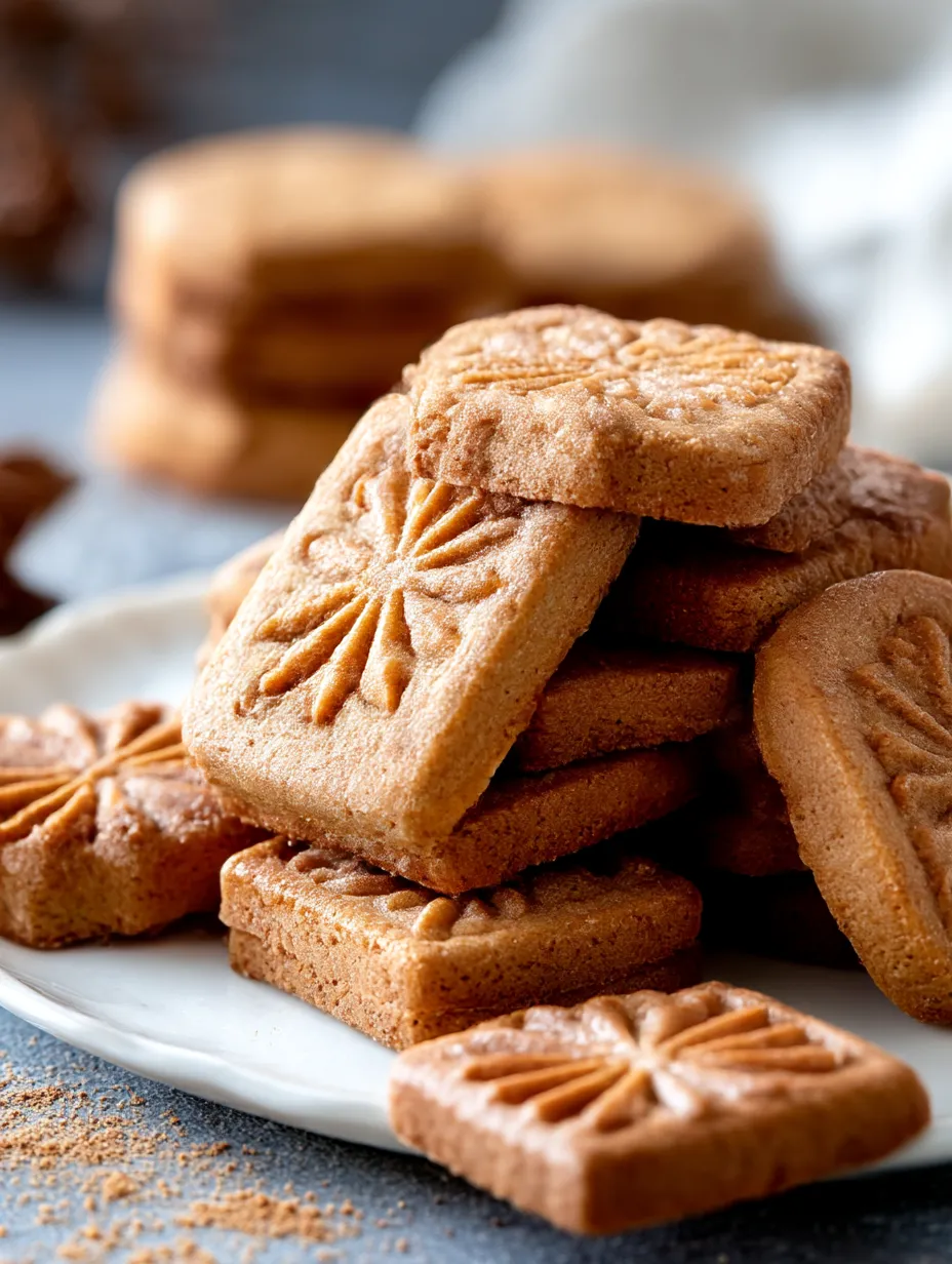 A stack of cookies with a star design.