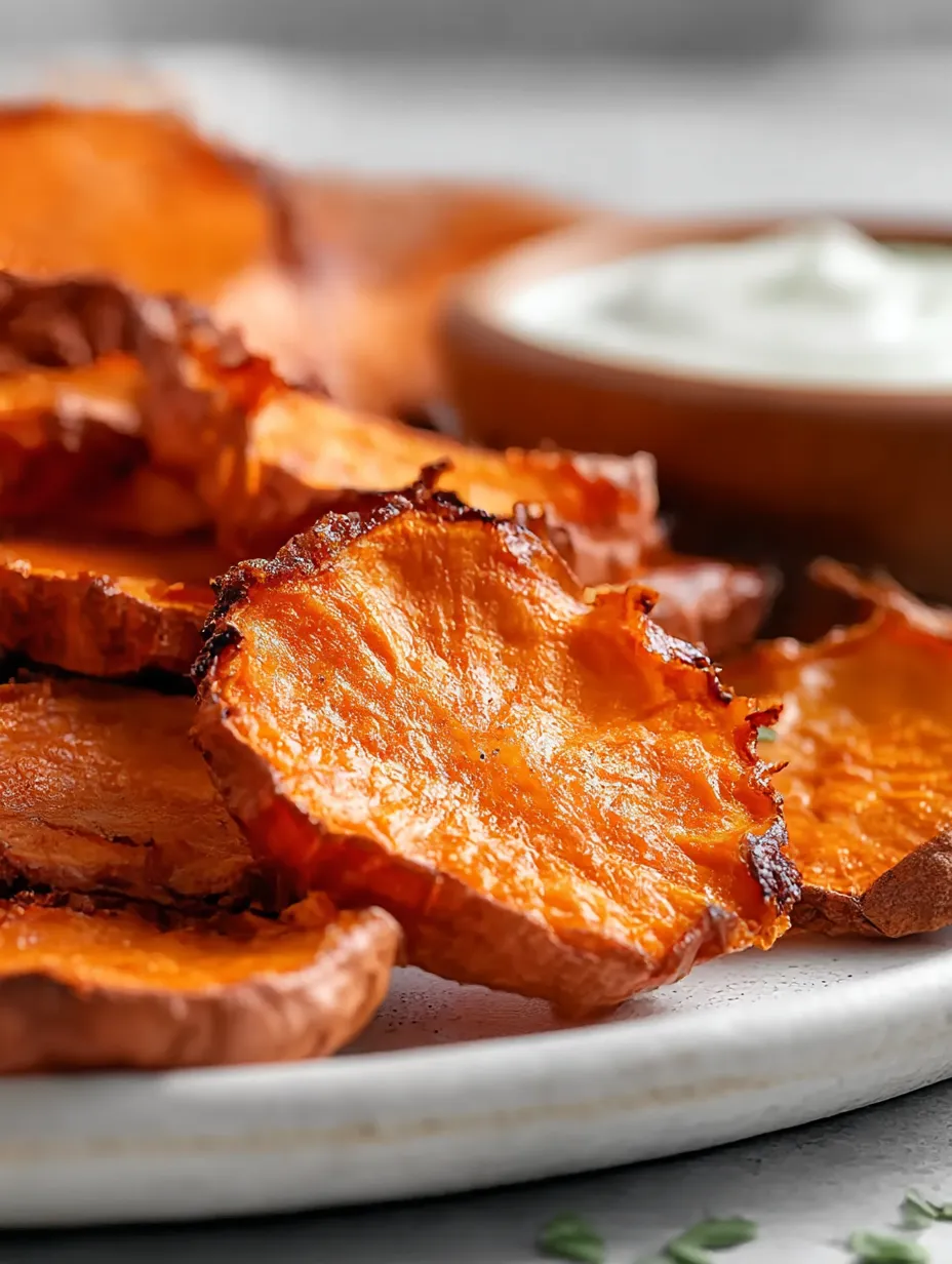 A plate of crispy smashed sweet potatoes.