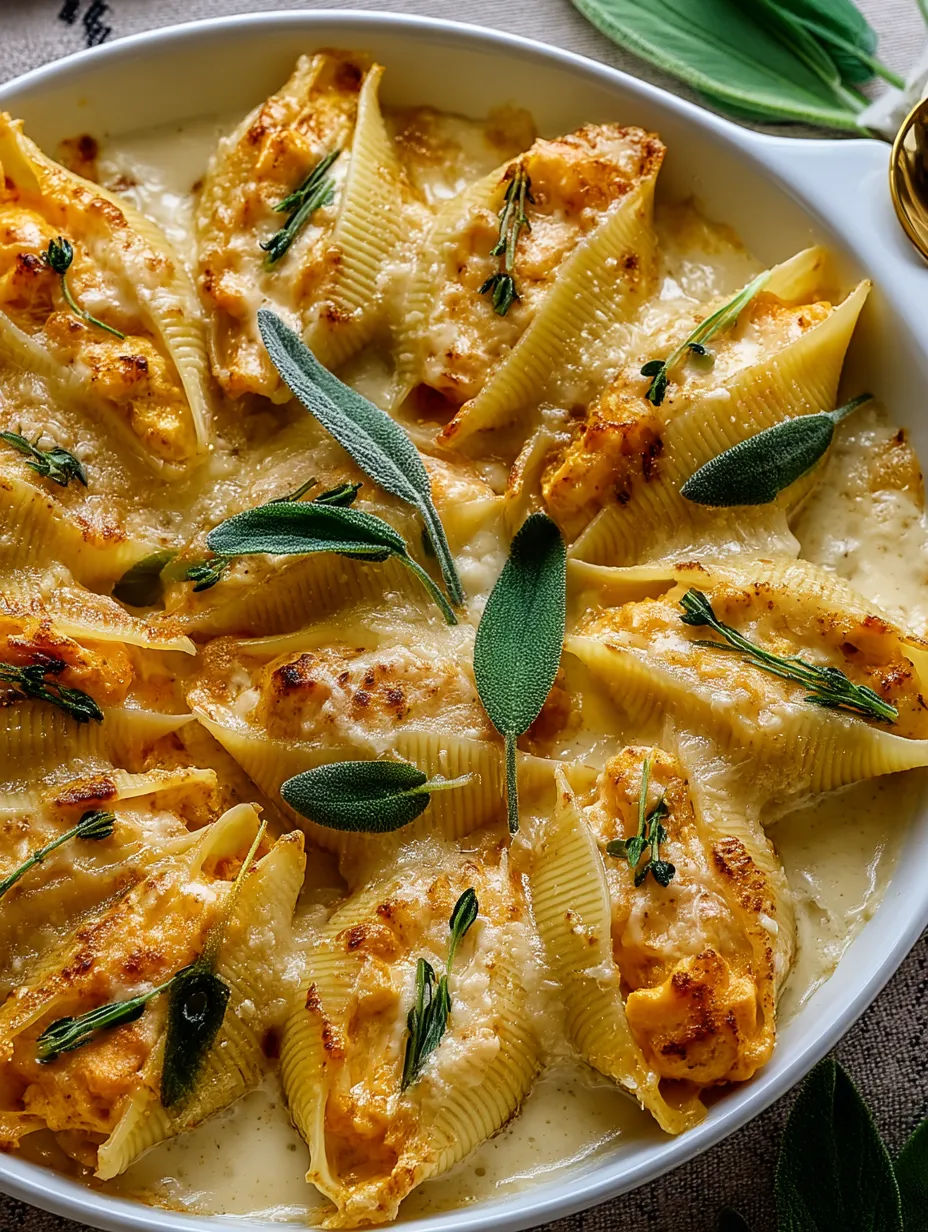 Pumpkin & Gouda Stuffed Shells.
