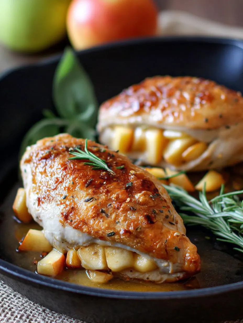 Apple and Brie Stuffed Chicken Recipe.