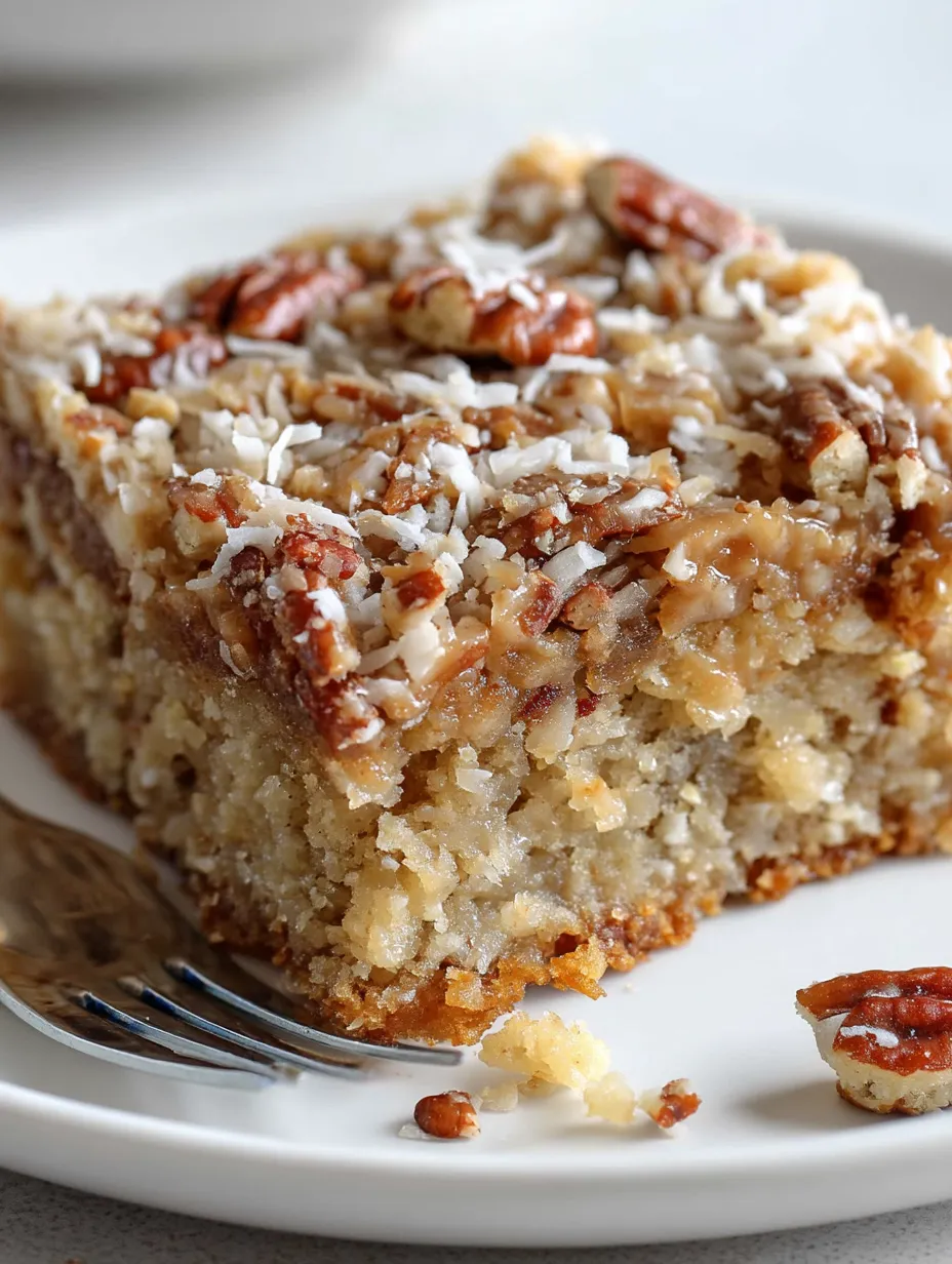A piece of oatmeal cake on a plate.