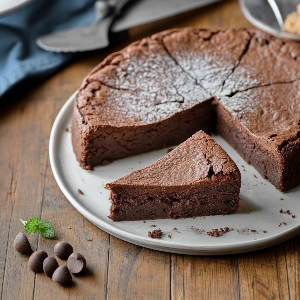 Soft French Chocolate Moelleux Cake