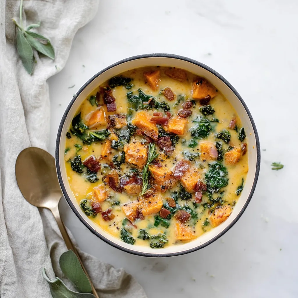 Warm Potato Chowder Bowl