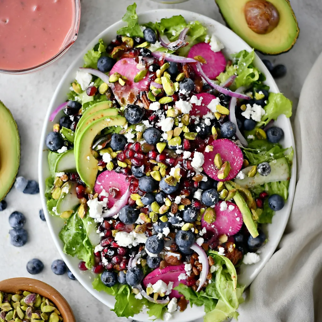 Mixed Salad with Blueberries