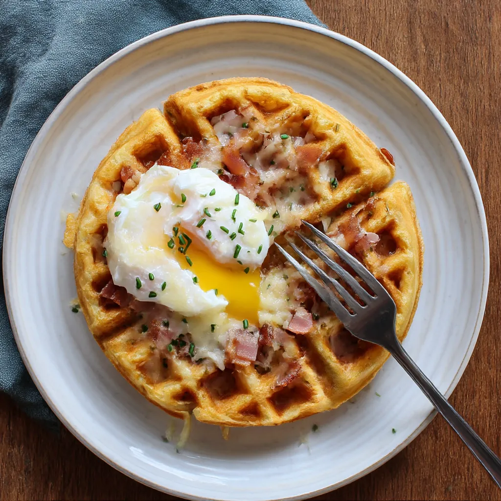 Savory Waffles with Egg