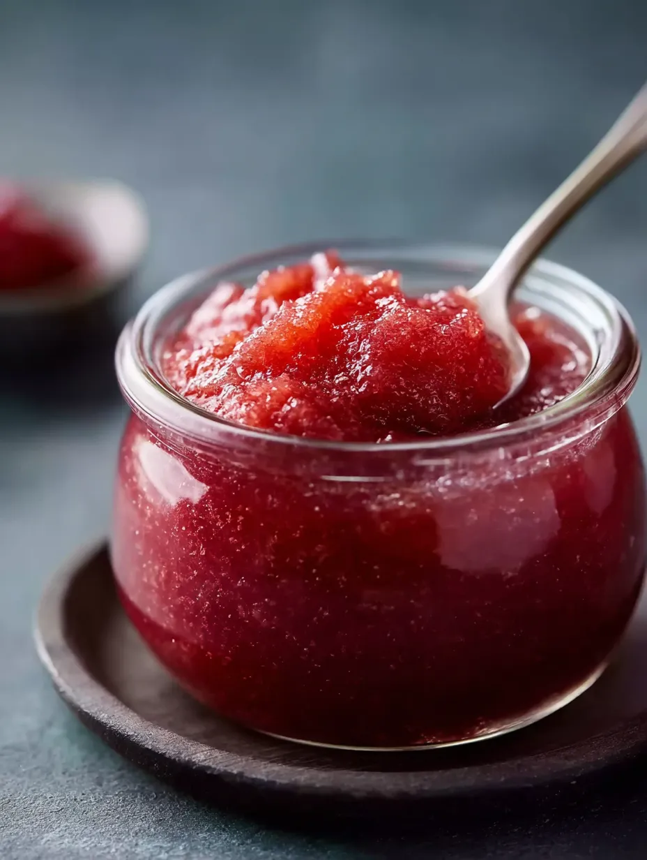 A bowl of Rhubarb Butter.