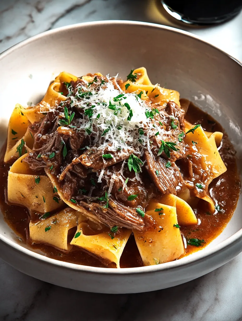 Easy Beef Ragu with Pappardelle.