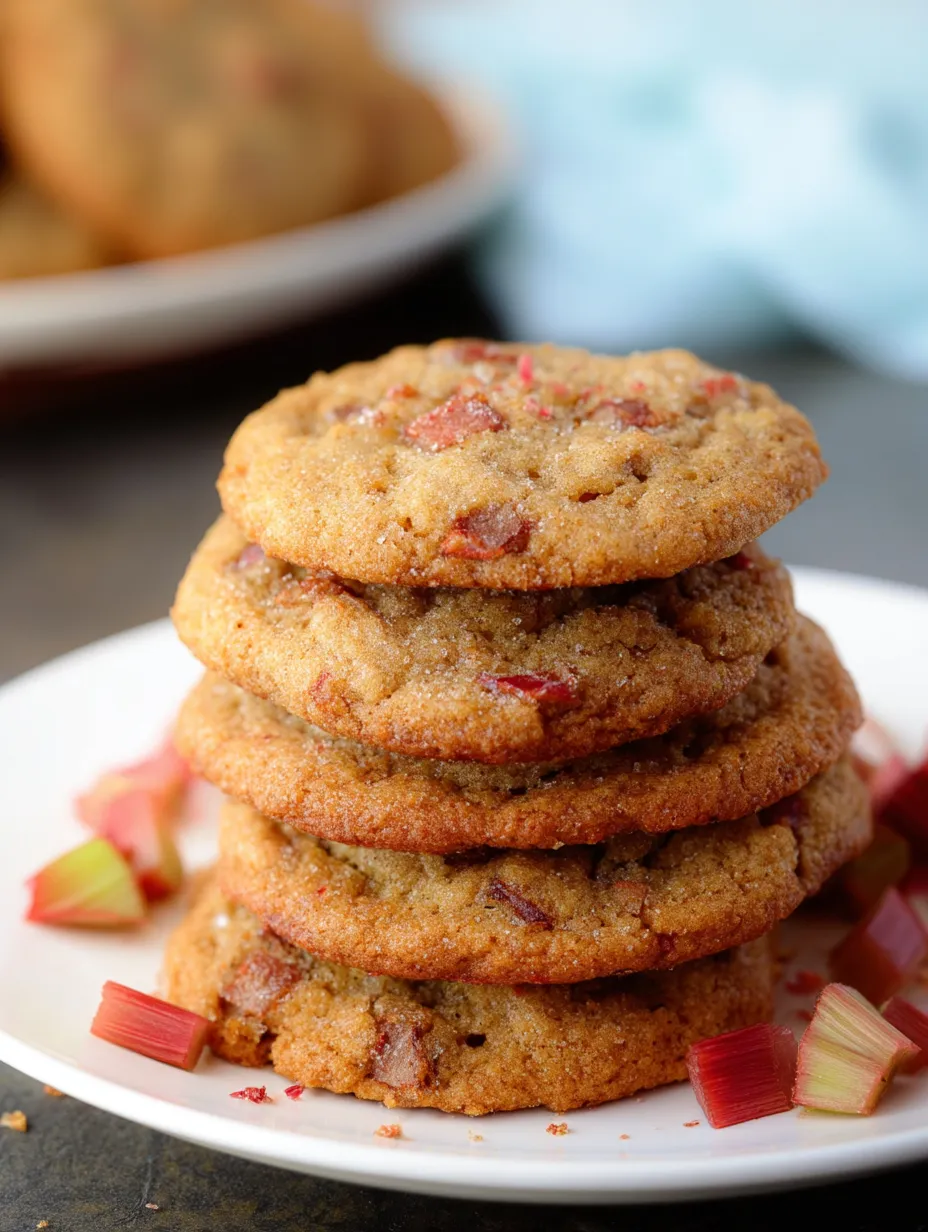 Rhubarb cookies recipe.