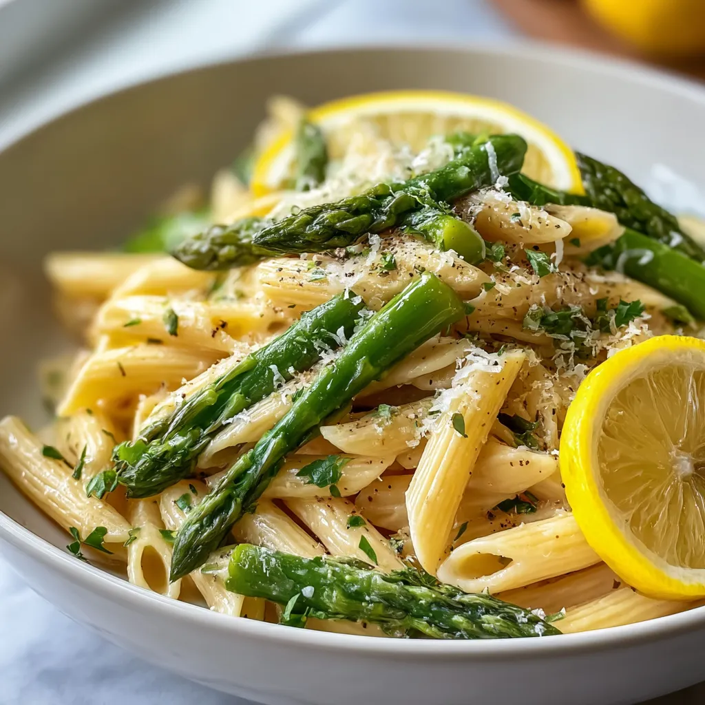 Lemony Asparagus Pasta