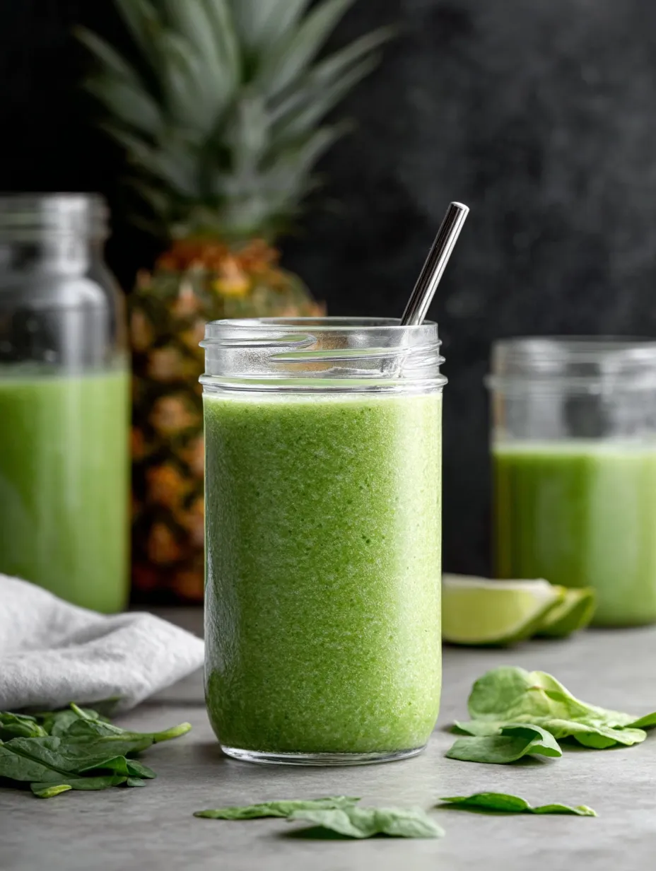 Pineapple Spinach Smoothie Recipe.