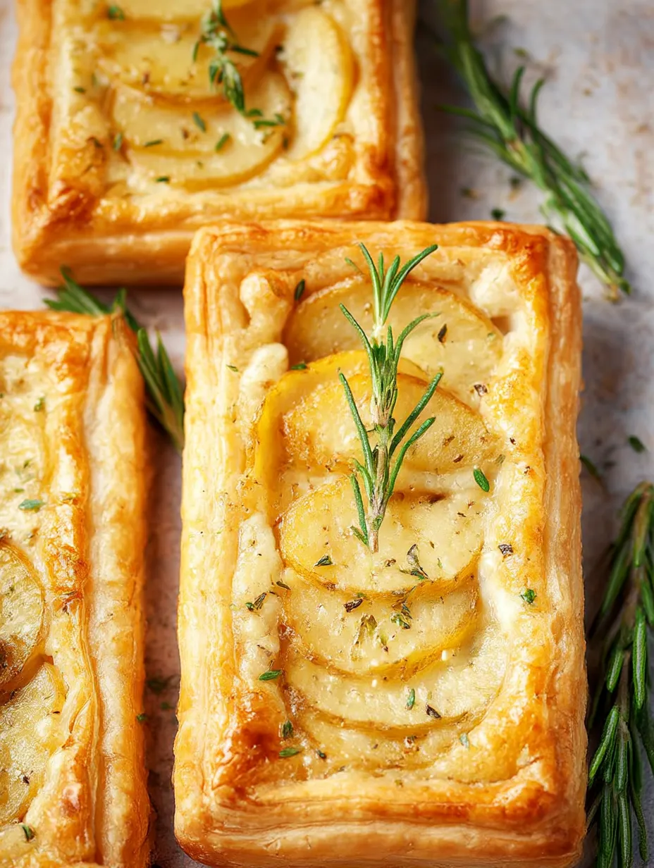 Easy Brie & Potato Tarts.