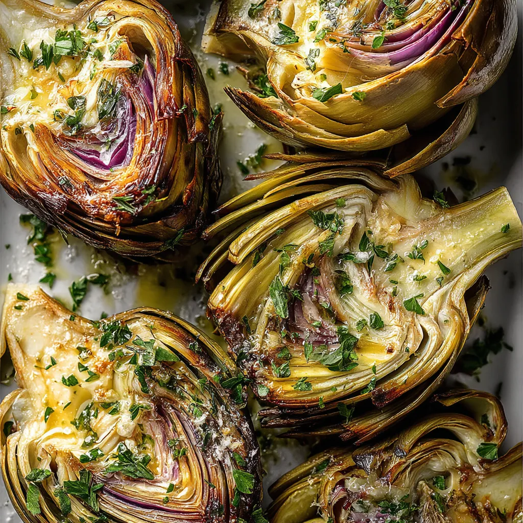 Zesty Lemon Roasted Artichokes