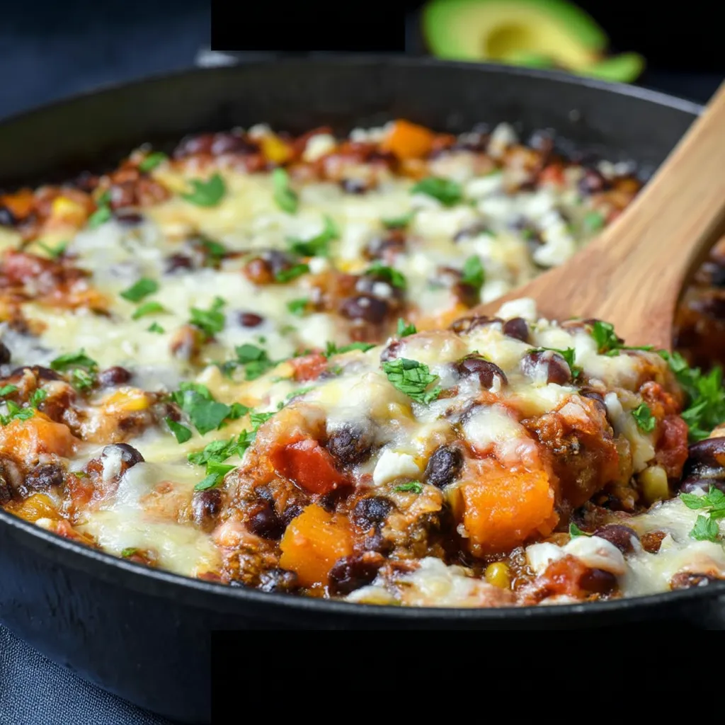 Cheesy Black Bean Bake