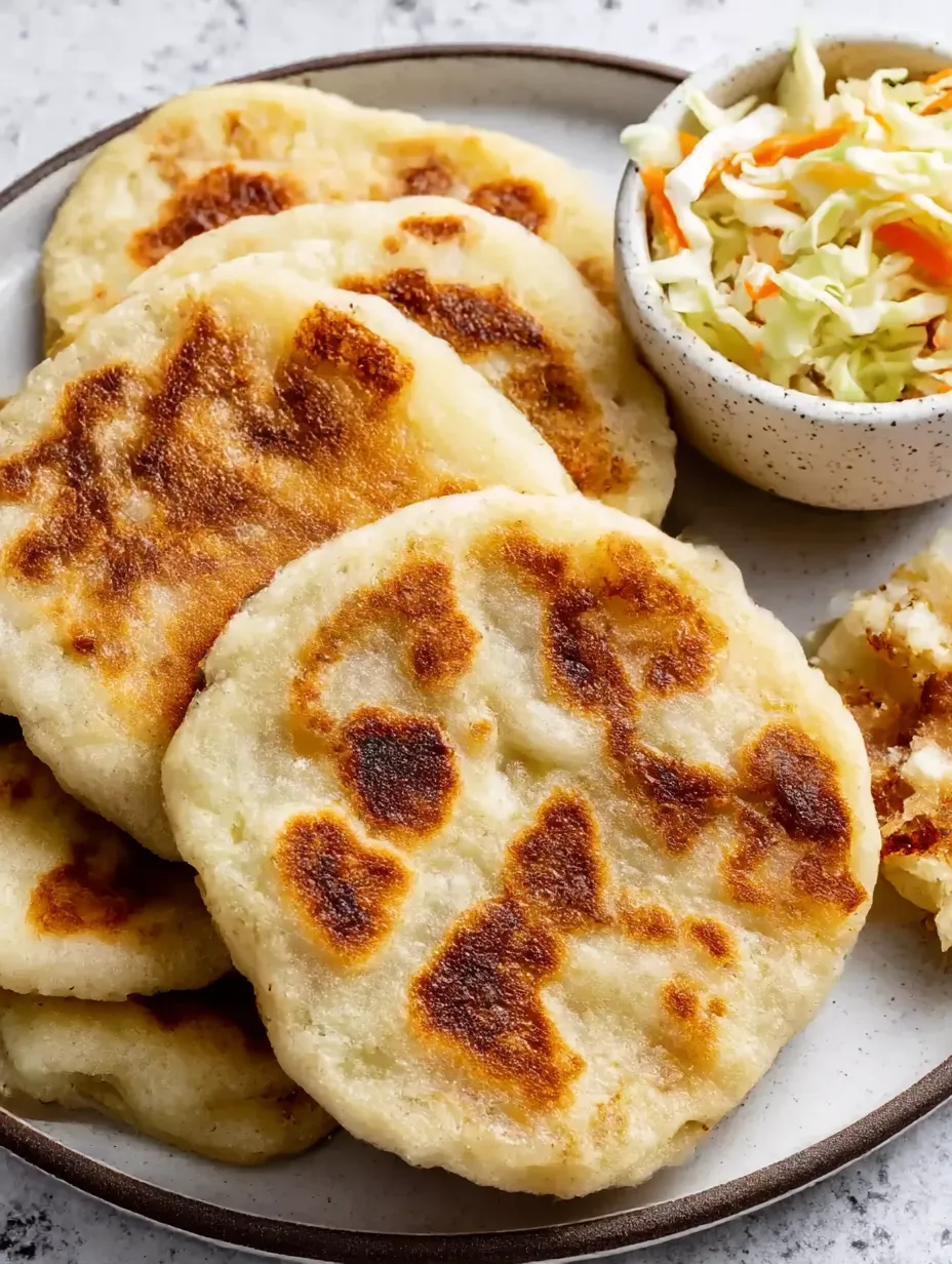 A plate of pupusa recipe.