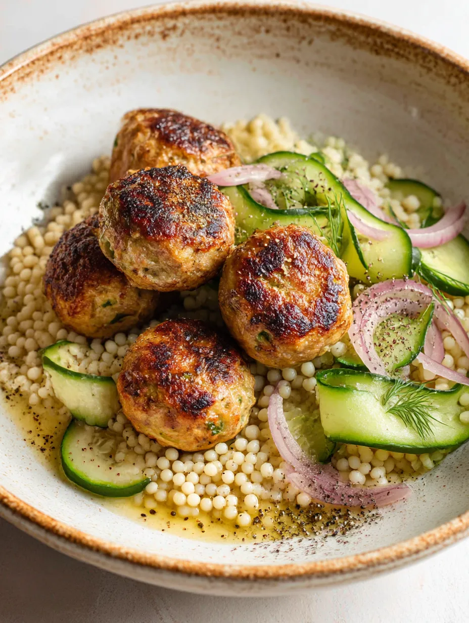 Easy Herby Greek Chicken Meatballs.