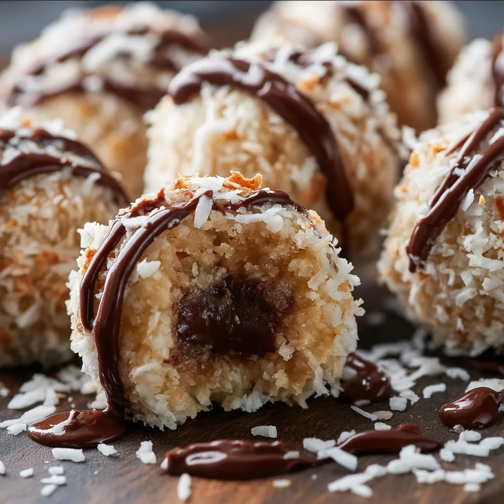 Chocolatey Coconut Bites with Creamy Centers