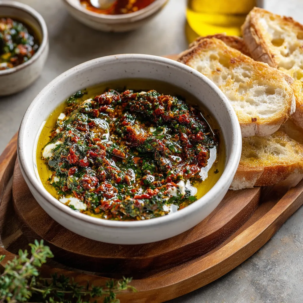 Tomato Olive Oil Spread with Bread